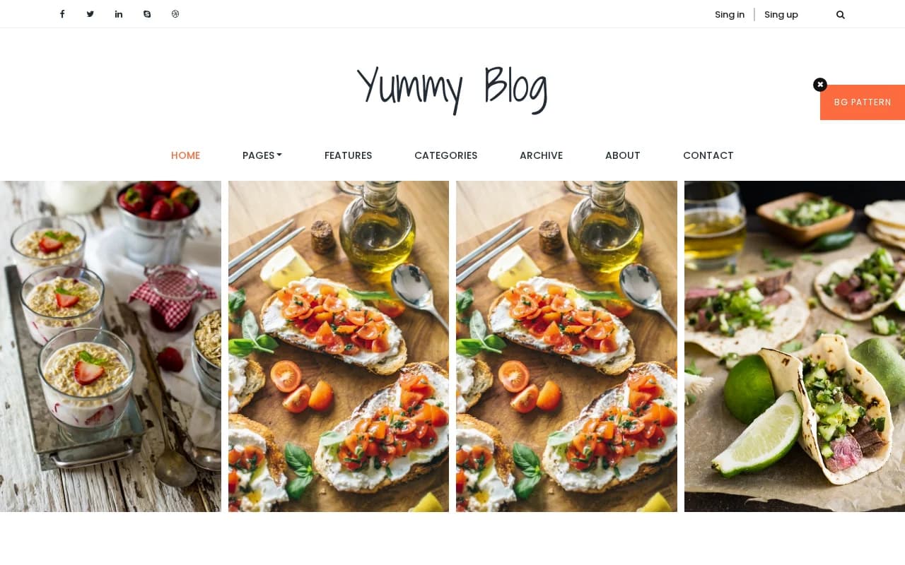 Esempio sito web Ristorante
