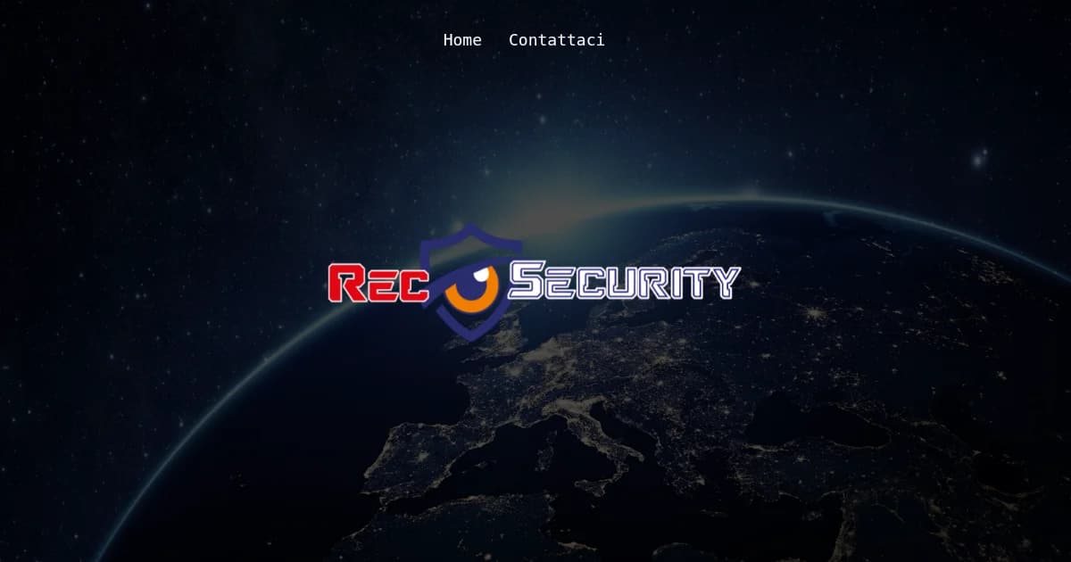 Screenshot del progetto REC Security